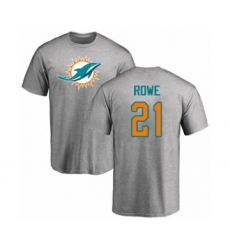 Football Miami Dolphins #21 Eric Rowe Ash One Color T-Shirt