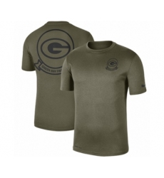 Football Men's Green Bay Packers Olive 2019 Salute to Service Sideline Seal Legend Performance T-Shirt