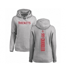 Basketball Women's Houston Rockets #19 Tyson Chandler Ash Backer Pullover Hoodie