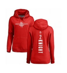 NBA Women's Nike Houston Rockets #2 Brandon Knight Red Backer Pullover Hoodie