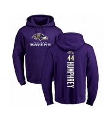 Football Baltimore Ravens #44 Marlon Humphrey Purple Backer Pullover Hoodie