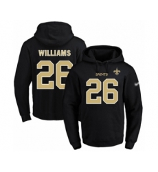 Football Men's New Orleans Saints #26 P.J. Williams Black Name & Number Pullover Hoodie