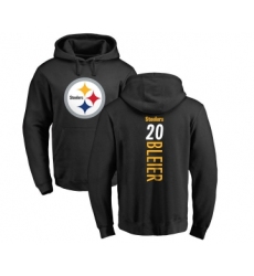 Football Pittsburgh Steelers #20 Rocky Bleier Black Backer Pullover Hoodie