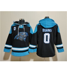 Men's Carolina Panthers #0 Brian Burns Black Ageless Must-Have Lace-Up Pullover Hoodie