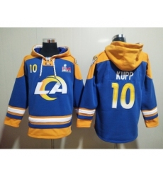 Men's Los Angeles Rams #10 Cooper Kupp 2022 Royal Super Bowl LVI Champions Pullover Hoodie