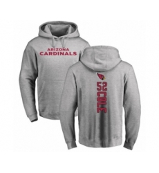 Football Arizona Cardinals #52 Mason Cole Ash Backer Pullover Hoodie