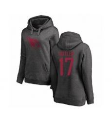 Football Women's Arizona Cardinals #17 Hakeem Butler Ash One Color Pullover Hoodie
