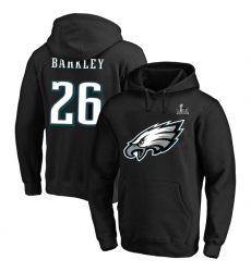 Men's Philadelphia Eagles #26 Saquon Barkley Black Super Bowl LIX Big & Tall Name & Number Pullover Hoodie