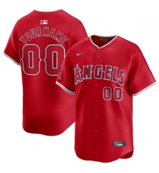 Men's Los Angeles Angels Active Player Custom Red Alternate Limited Baseball Stitched Jersey