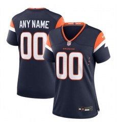 Women's Denver Broncos Active Player Custom Navy 2024 Stitched Jersey(Run Small)