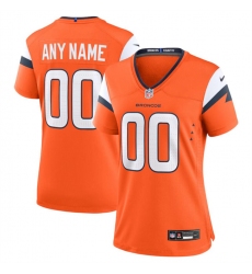 Women's Denver Broncos Active Player Custom Orange 2024 Stitched Jersey(Run Small)