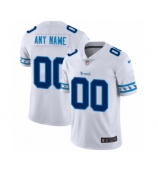 Men's Tennessee Titans Customized White Team Logo Cool Edition Jersey