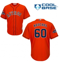 Youth Majestic Houston Astros #60 Dallas Keuchel Replica Orange Alternate 2017 World Series Champions Cool Base MLB Jersey