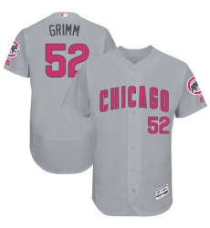 Men's Majestic Chicago Cubs #52 Justin Grimm Grey Mother's Day Flexbase Authentic Collection MLB Jersey