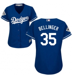 Women's Majestic Los Angeles Dodgers #35 Cody Bellinger Replica Royal Blue Alternate 2017 World Series Bound Cool Base MLB Jersey