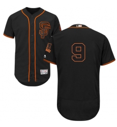 Men's Majestic San Francisco Giants #9 Matt Williams Black Alternate Flex Base Authentic Collection MLB Jersey