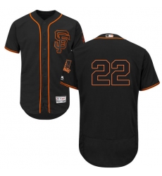 Men's Majestic San Francisco Giants #22 Will Clark Black Alternate Flex Base Authentic Collection MLB Jersey