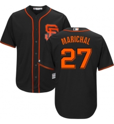 Youth Majestic San Francisco Giants #27 Juan Marichal Replica Black Alternate Cool Base MLB Jersey