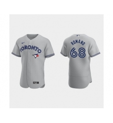 Men's Jordan Romano Blue Jays #68 Gray Authentic Road Jersey