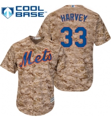 Women's Majestic New York Mets #33 Matt Harvey Replica Camo Alternate Cool Base MLB Jersey