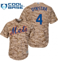 Men's Majestic New York Mets #4 Lenny Dykstra Replica Camo Alternate Cool Base MLB Jersey