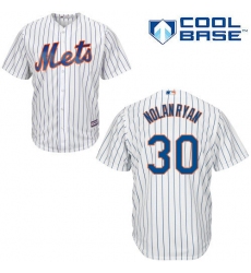 Men's Majestic New York Mets #30 Nolan Ryan Replica White Home Cool Base MLB Jersey
