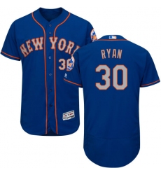 Men's Majestic New York Mets #30 Nolan Ryan Royal/Gray Alternate Flex Base Authentic Collection MLB Jersey