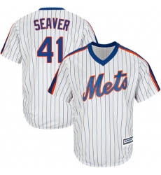 Youth Majestic New York Mets #41 Tom Seaver Authentic White Alternate Cool Base MLB Jersey