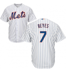 Youth Majestic New York Mets #7 Jose Reyes Replica White Home Cool Base MLB Jersey