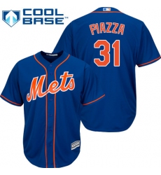 Youth Majestic New York Mets #31 Mike Piazza Replica Royal Blue Alternate Home Cool Base MLB Jersey