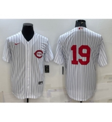 Men's Cincinnati Reds #19 Joey Votto 2022 White Field of Dreams Stitched Baseball Jersey