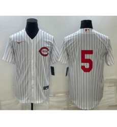 Men's Cincinnati Reds #5 Johnny Bench 2022 White Field of Dreams Stitched Baseball Jersey