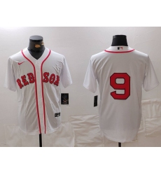 Men's Boston Red Sox #9 Ted Williams White Cool Base Stitched Jersey