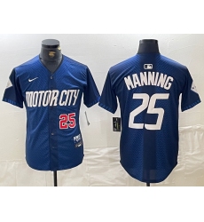 Men's Detroit Tigers #25 Matt Manning Number 2024 Navy City Connect Cool Base Limited Stitched Jersey