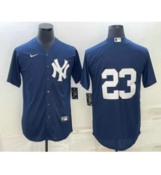 Men's New York Yankees #23 Don Mattingly Black Stitched Nike Cool Base Throwback Jersey