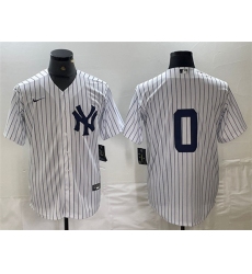 Men's New York Yankees #0 Marcus Stroman White Cool Base Stitched Baseball Jersey