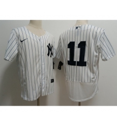 Men's New York Yankees #11 Anthony Volpe White Stitched Flex Base Nike Jersey