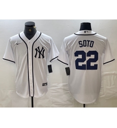 Men's New York Yankees #22 Juan Soto White Fashion Cool Base Jersey