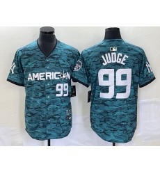 Men's New York Yankees #99 Aaron Judge Nike Teal 2023 MLB All-Star Game Limited Player Jersey