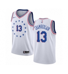 Men's Nike Philadelphia 76ers #13 Wilt Chamberlain White Swingman Jersey - Earned Edition