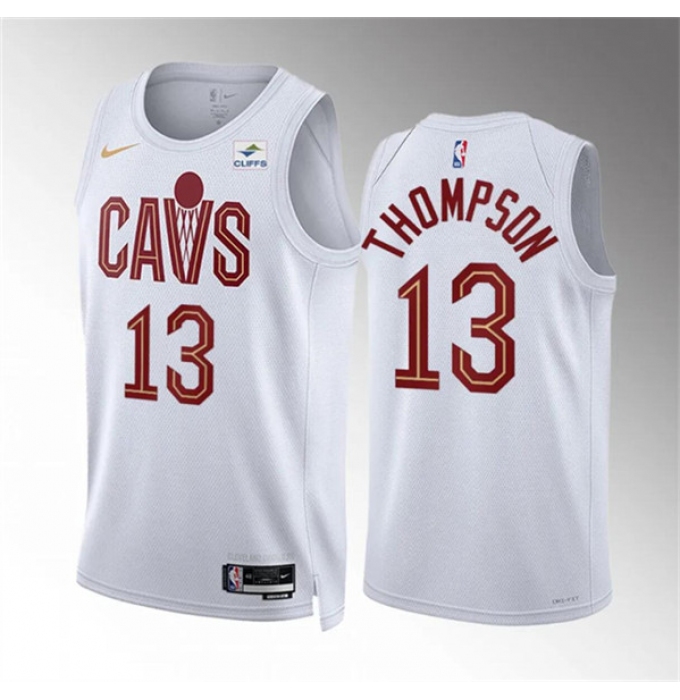 Men's Cleveland Cavaliers #13 Tristan Thompson White Association Edition Stitched Jersey