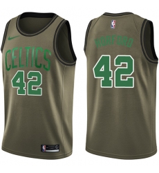 Men's Nike Boston Celtics #42 Al Horford Swingman Green Salute to Service NBA Jersey