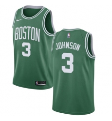 Youth Nike Boston Celtics #3 Dennis Johnson Swingman Green(White No.) Road NBA Jersey - Icon Edition