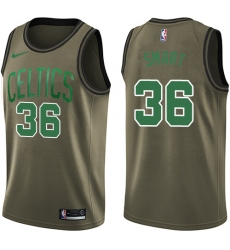 Men's Nike Boston Celtics #36 Marcus Smart Swingman Green Salute to Service NBA Jersey