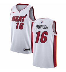 Youth Nike Miami Heat #16 James Johnson Swingman NBA Jersey - Association Edition