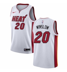 Youth Nike Miami Heat #20 Justise Winslow Authentic NBA Jersey - Association Edition