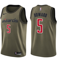 Youth Nike Washington Wizards #5 Juwan Howard Swingman Green Salute to Service NBA Jersey