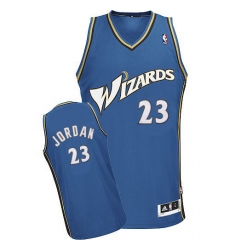 Men's Adidas Washington Wizards #23 Michael Jordan Authentic Blue NBA Jersey