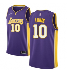 Youth Nike Los Angeles Lakers #10 Tyler Ennis Swingman Purple NBA Jersey - Statement Edition