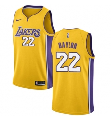 Youth Nike Los Angeles Lakers #22 Elgin Baylor Swingman Gold Home NBA Jersey - Icon Edition